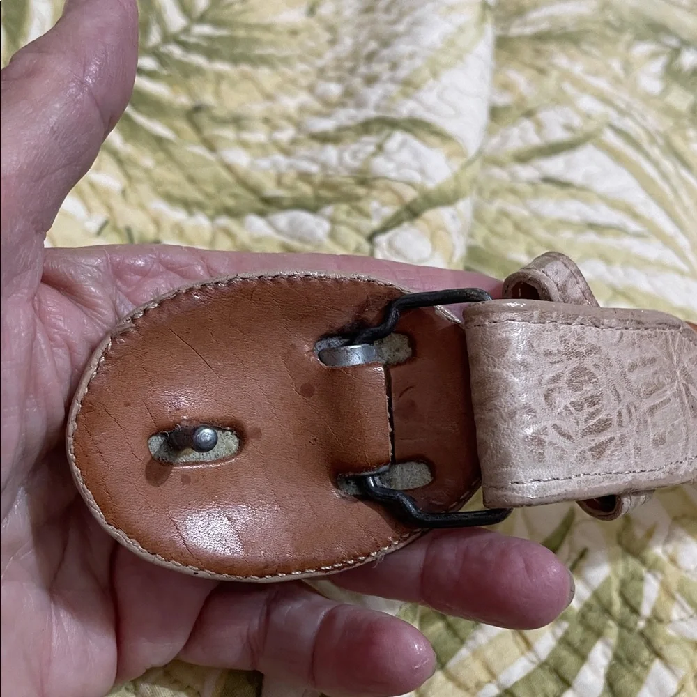 Authentic Cayman alligator leather belt
